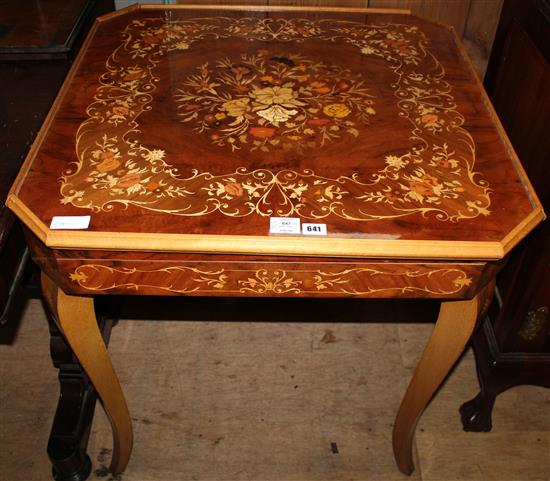Marquetry games table(-)